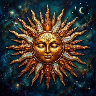 Soare, Artă, Cosmos, Stele, Misticism