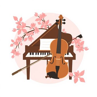 Sakura, Piano, Klassisk Musikk, Fiolin