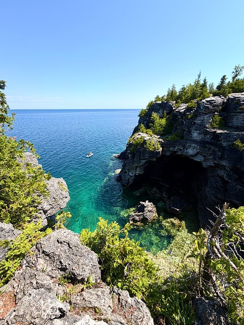 Hule, Tobermory, Vand, Ontario, Kanada