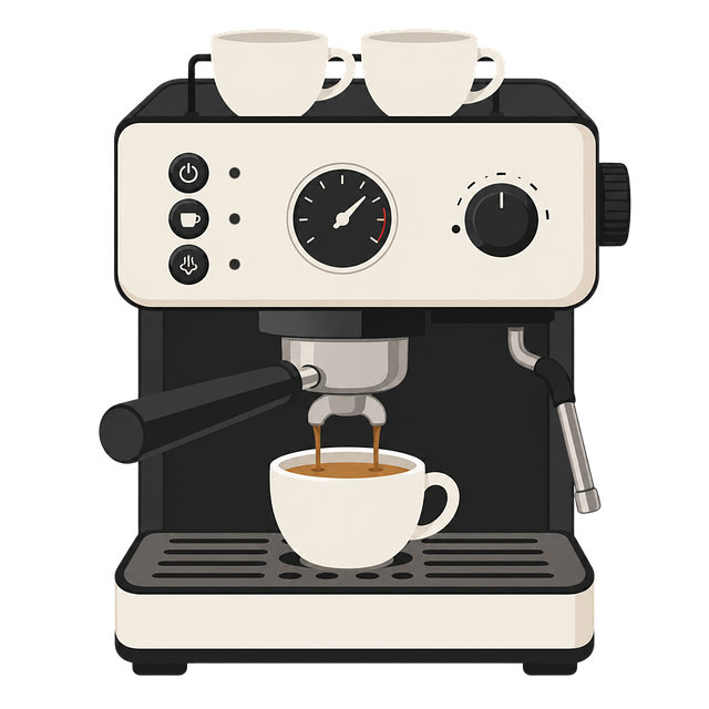 Free coffee machine espresso modern design vector