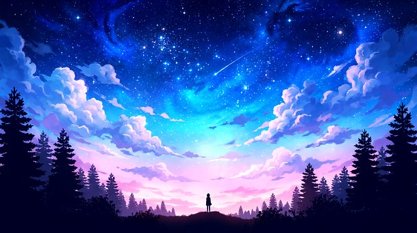 Free Night Sky Stars illustration and picture