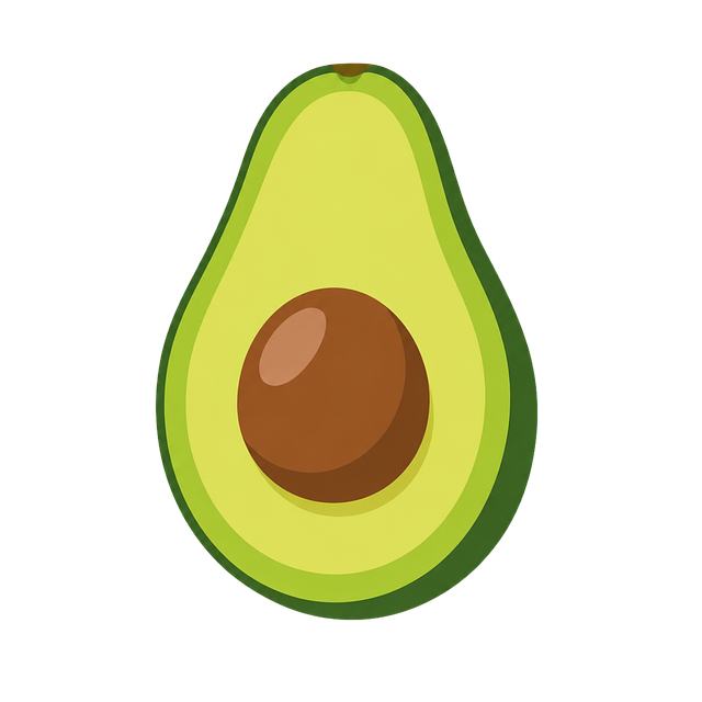 Free avocado fruit fresh vector