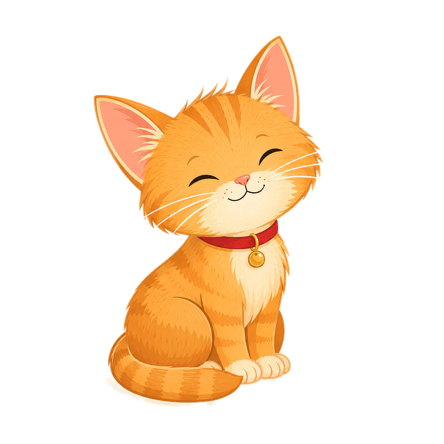 Free cat kitten orange illustration