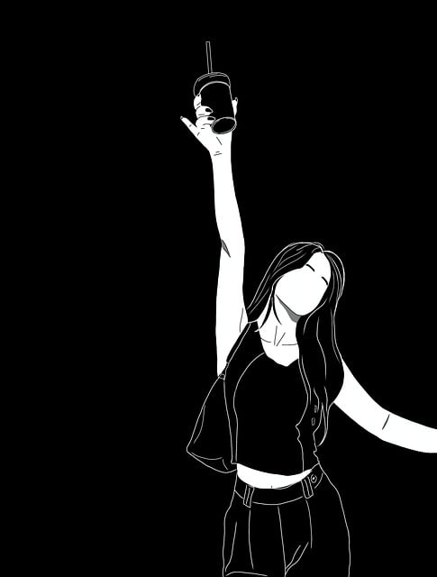 Free woman model pose illustration