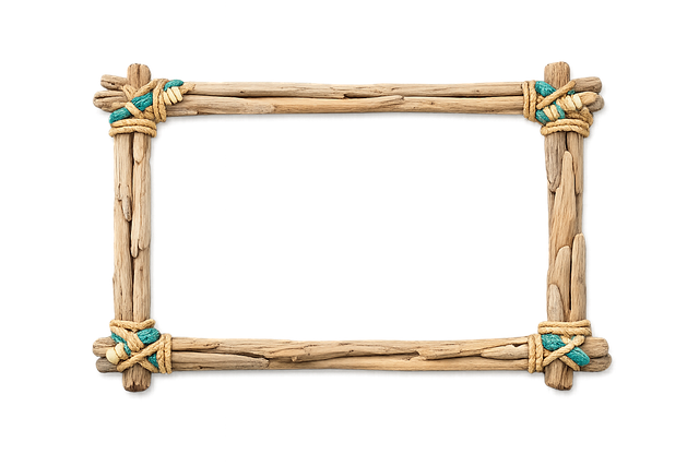 Free frame rope driftwood illustration
