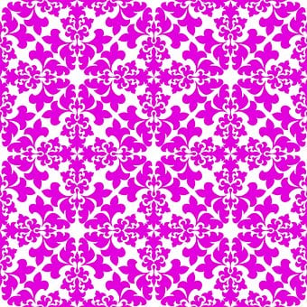 Free Pink Patterned Tiles Decorative Design illustration and picture