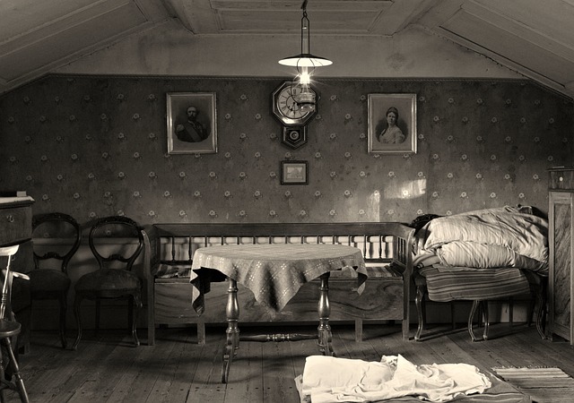 Free Old Room Black And White Photo photo and picture