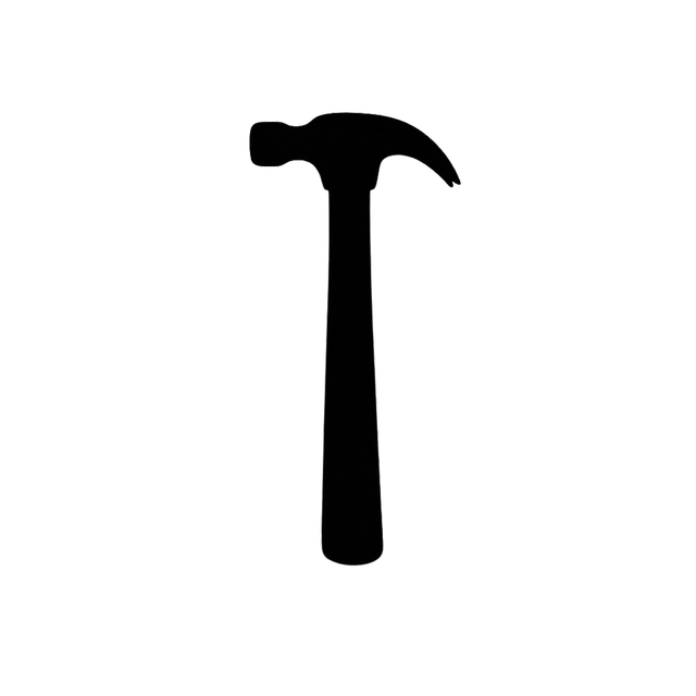 Free hammer silhouette claw hammer vector