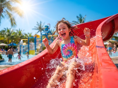 Free Water Slide Kids Fun illustration and picture
