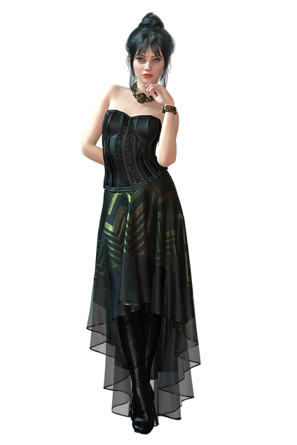 Abendkleid, Frau, Schmuck