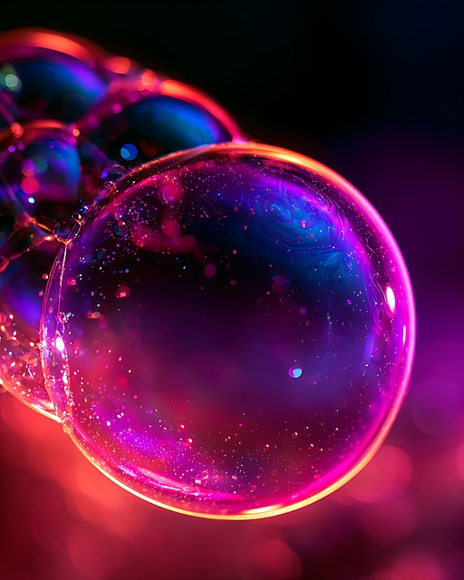 Neon, Bellen, Kleurrijk, Abstract
