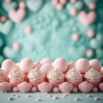 Kage, Pink, Dessert, Bageri, Slik