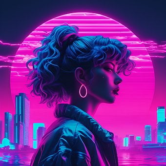 Vaporwave, Synthwave, Neon, Retro