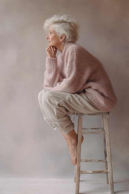 Ai Generiert, Ältere Frau, Sweatshirt
