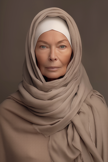 Free ai generated older woman woman portrait illustration