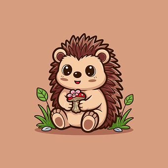 Free Hedgehog Cute illustration and picture