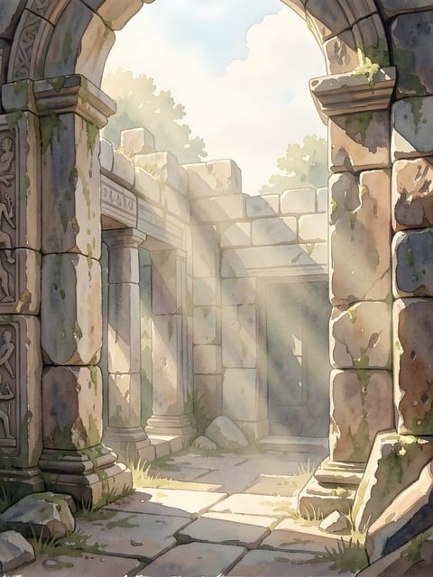 Free courtyard architecture castle illustration