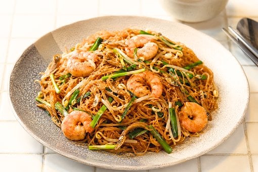 Free Noodles Shrimp illustration and picture