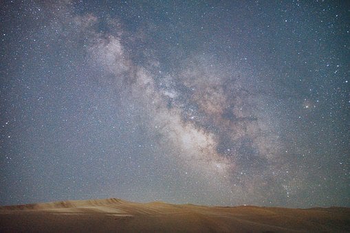 Heelal, Milky Way, Nachthemel, Sterren