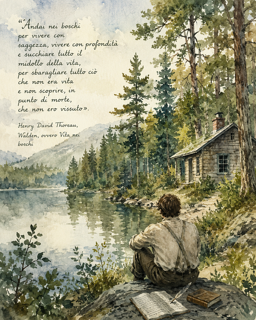 Free Henry David Thoreau Walden illustration and picture