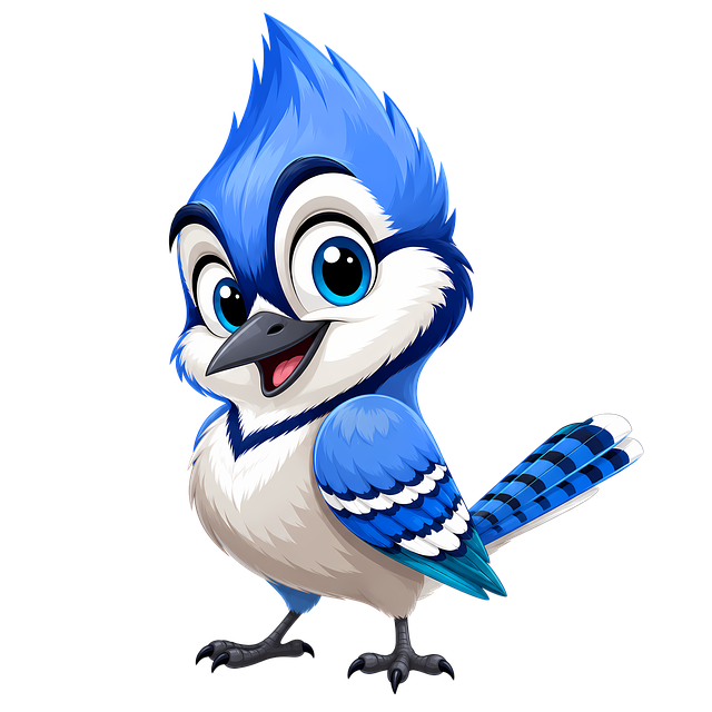 Blauhäher, Blauhäher Zeichentrickfigur