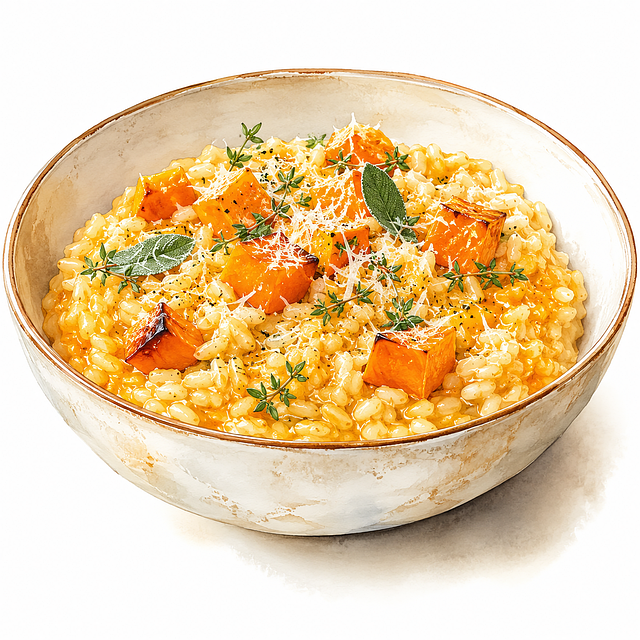 Risotto, Kürbis, Salbei, Parmesan