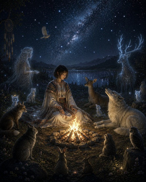 Free Night Starry Sky illustration and picture