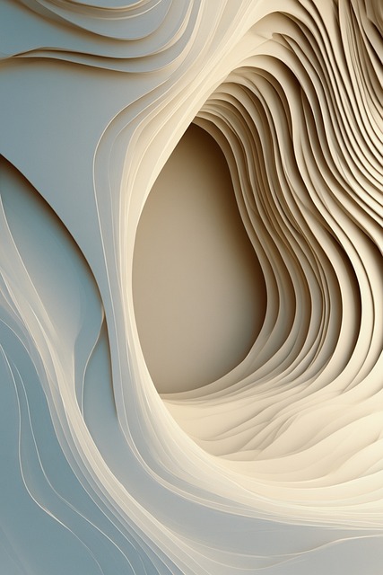 Free paper cut layered background organic shapes illustration