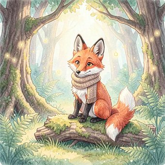 Rævunge, Illustration Af Ræv, Karikatur