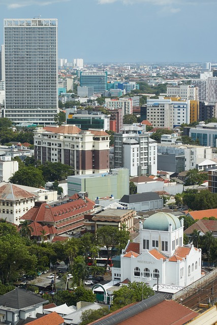 Stadtlandschaft, Jakarta, Gebäude, Stadt