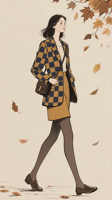 Modeillustration, Herbstmode
