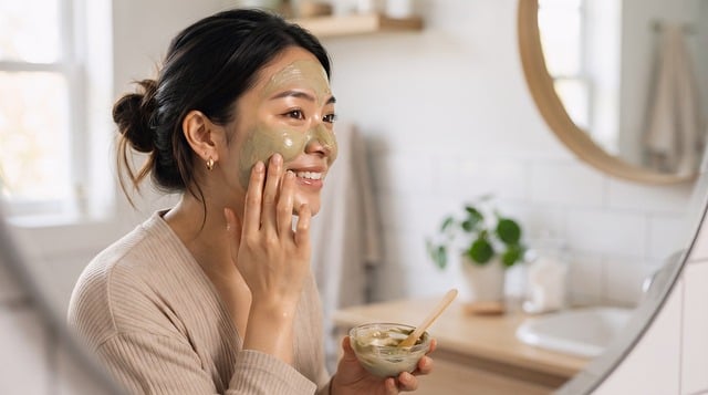 Free skincare face mask hydrating illustration