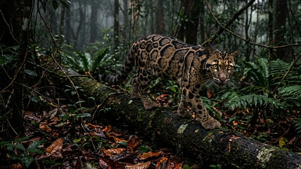 Free Neofelis Clouded Leopard illustration and picture