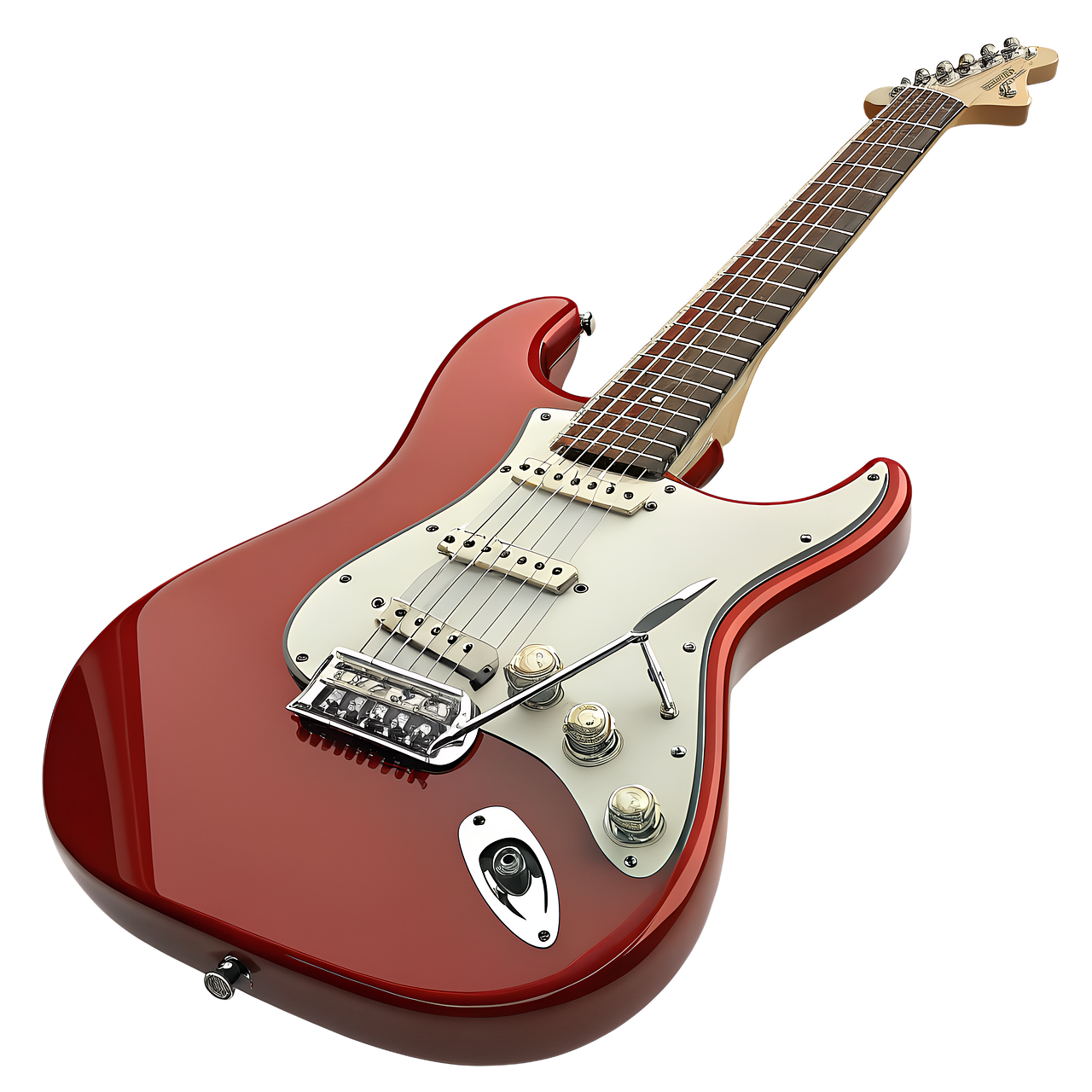 Download free HD stock image of Electric Guitar Red Free electric guitar red musical instrument illustration