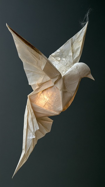 Origami, Pájaro De Papel, Linterna