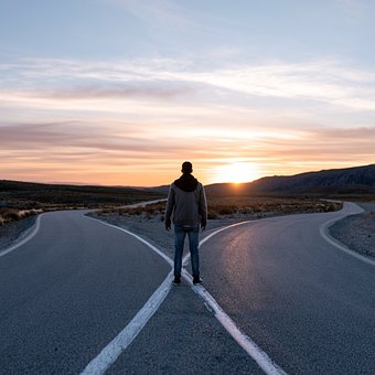 Cruce, Decisión, Elección, Hombre