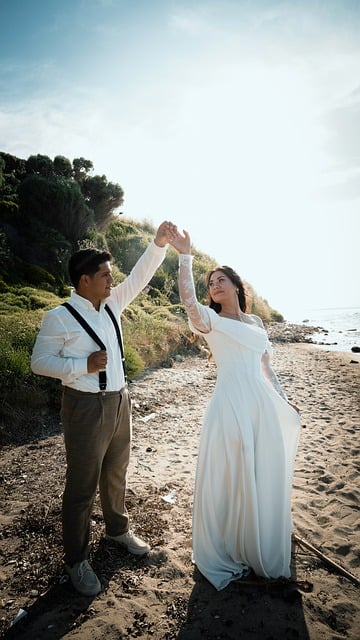 Huwelijk, Strand, Paar, Romantisch