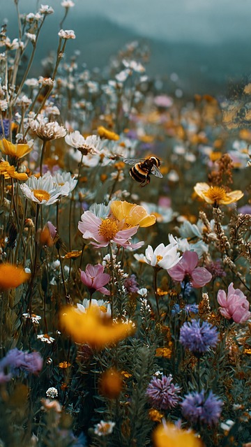 Bi, Vilde Blomster, Eng, Natur