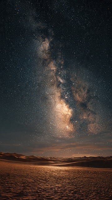 Mælkevejen, Stjernehimmel, Ørken, Nat