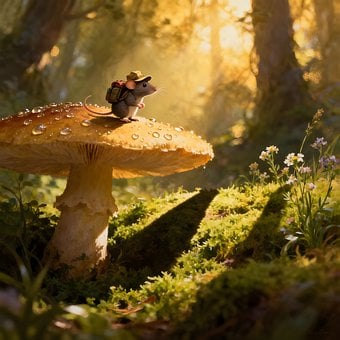 Fantasi, Mus, Eventyr, Jungle, Svamp