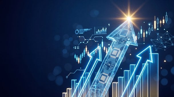 Fintech, Aksjemarked, Finansdiagram