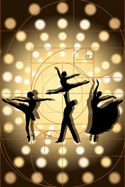 Free dancers ballet silhouette illustration