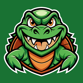 Free Cartoon Alligator vector and picture