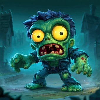 Zombi, Desen Animat, Personaj, Monstru
