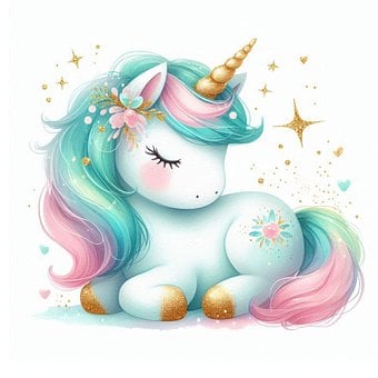 Eenhoorn, Mythisch Paard, Hoorn, Kawaii
