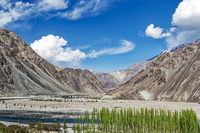Natur, Pakistan, Flod, Bjergrig, Himmel
