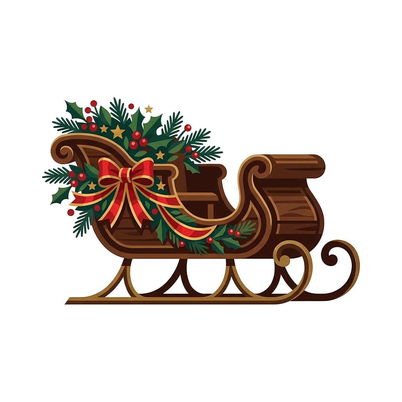 Download free HD stock image of Christmas Sleigh Free christmas sleigh christmas decoration illustration