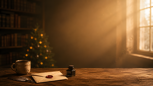 Weihnachtlich, Brief, Umschlag