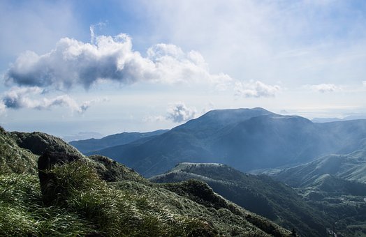 Berge, Natur, Wandern, Wolken