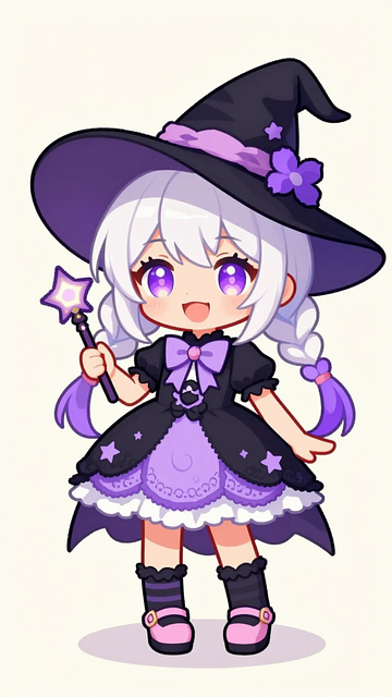 Free Witch Halloween illustration and picture